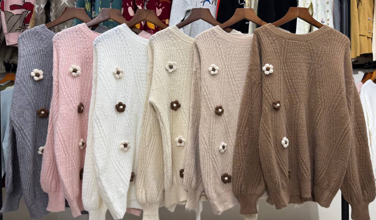 بلوز بافت یقه گرد موهر 6 رنگ سفارشی زنانه کد 1683