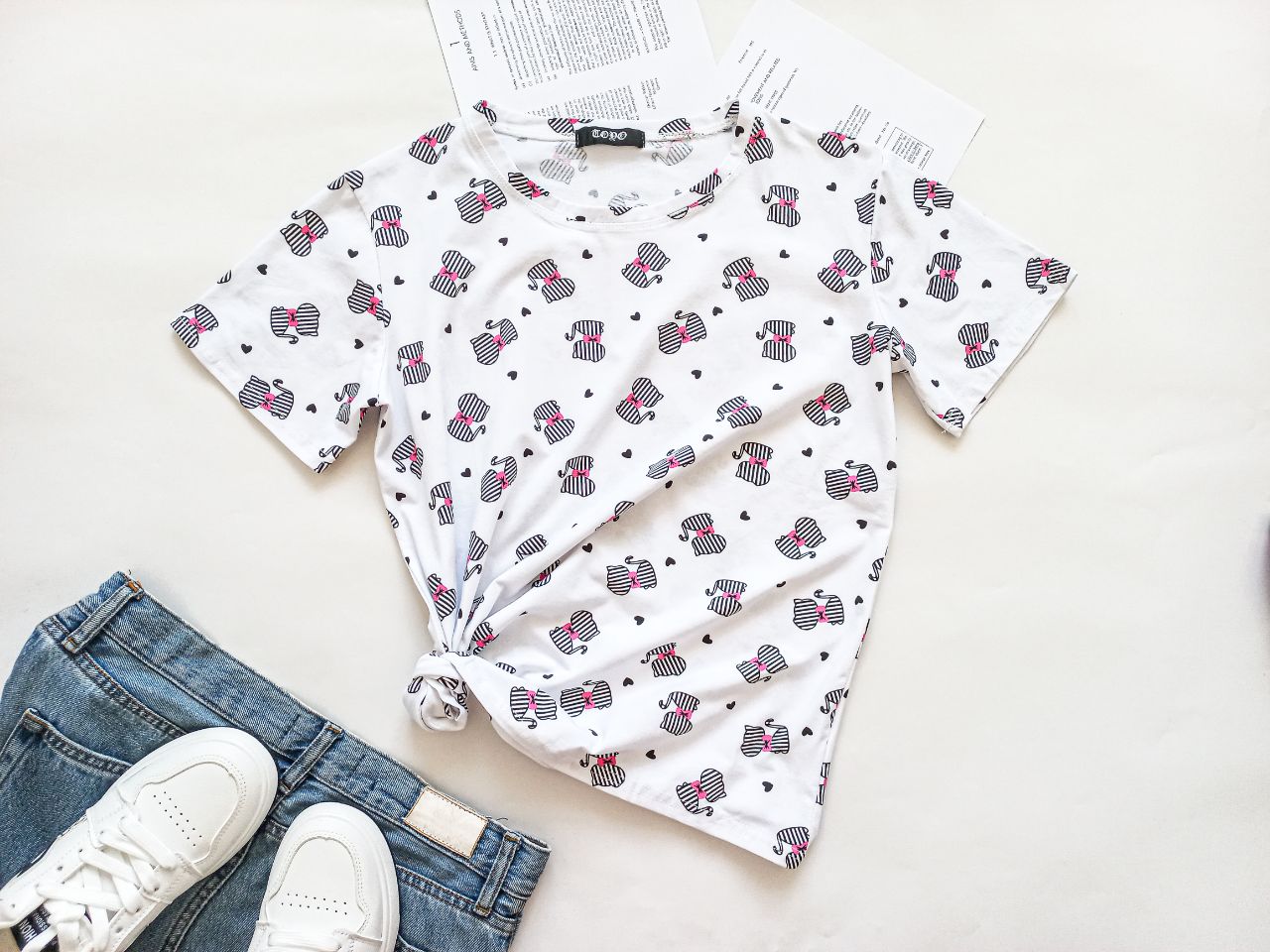 تیشرت زنانه DDGZ کد 12