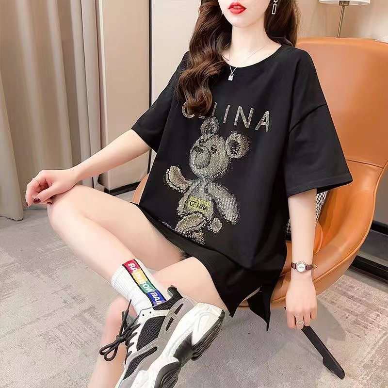 تی شرت ژورنالی زنانه کد 223