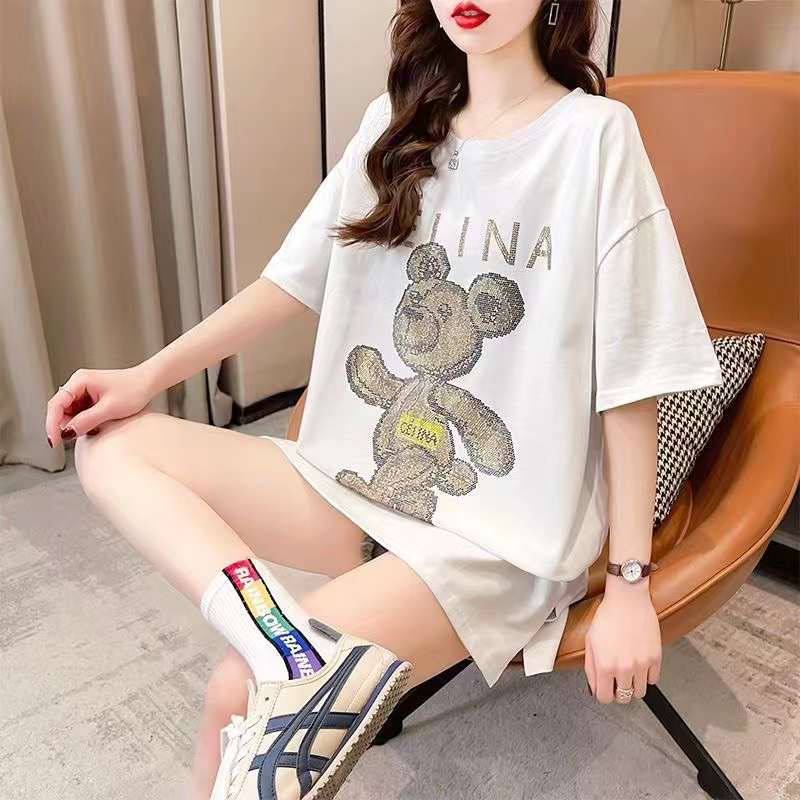 تی شرت ژورنالی زنانه کد 223