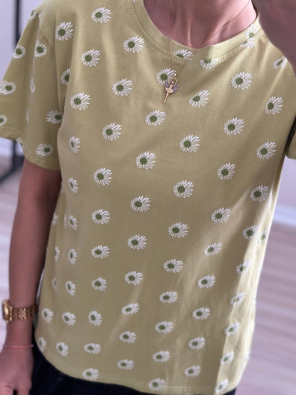 تی شرت ژورنالی زنانه کد 394