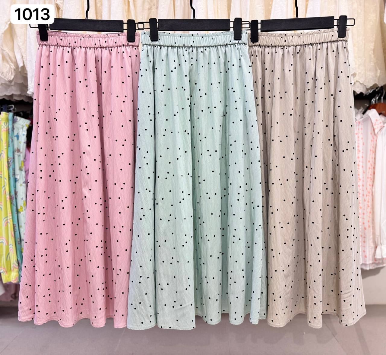 دامن خال خالی زنانه کد 1013-1