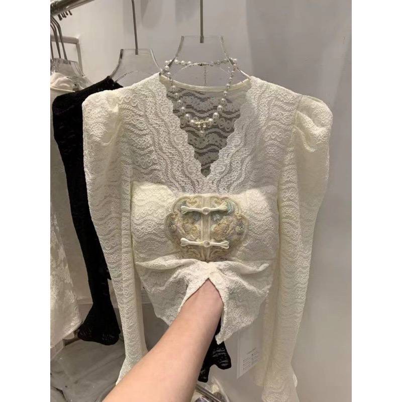 بلوز مجلسی گیپور ژاپنی قواره دار زنانه کد 1200