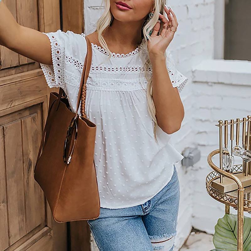 شومیز نخی قواره دار زنانه کد 370