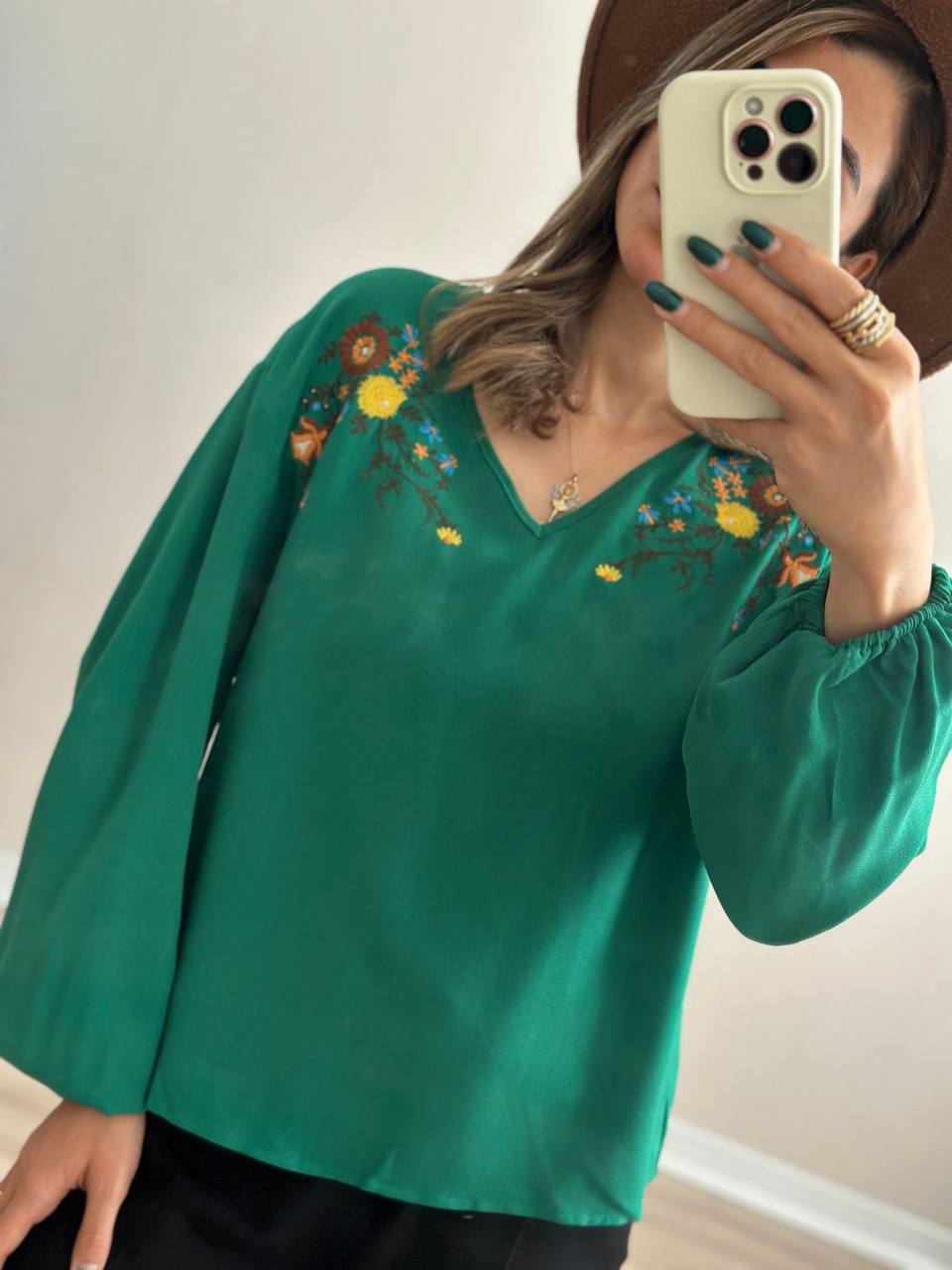 شومیز کرپ مجلسی زنانه وارداتی ZAANA کد 414