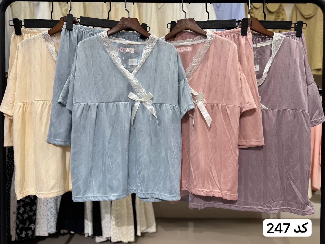ست بلوز و شرتک زنانه کد 247