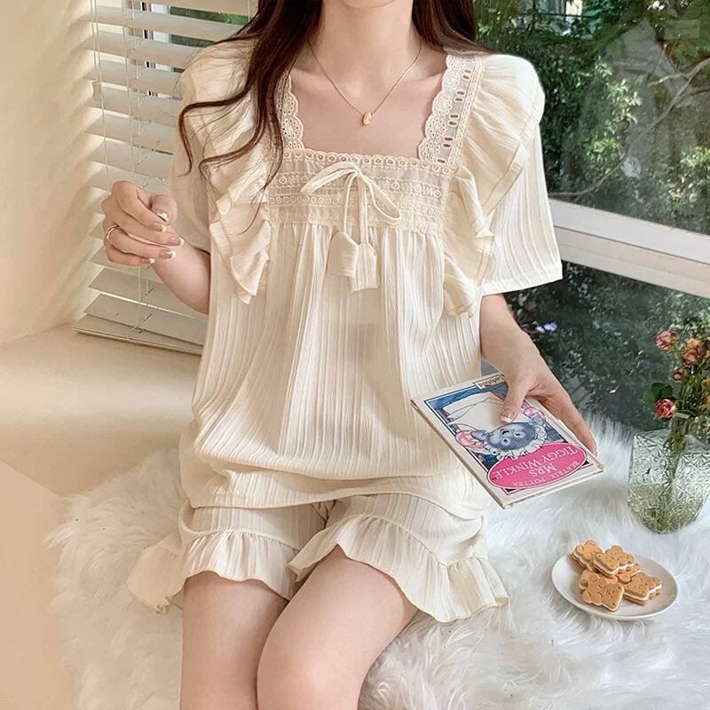 ست لباس خواب بلوز و شرتک زنانه کد 231