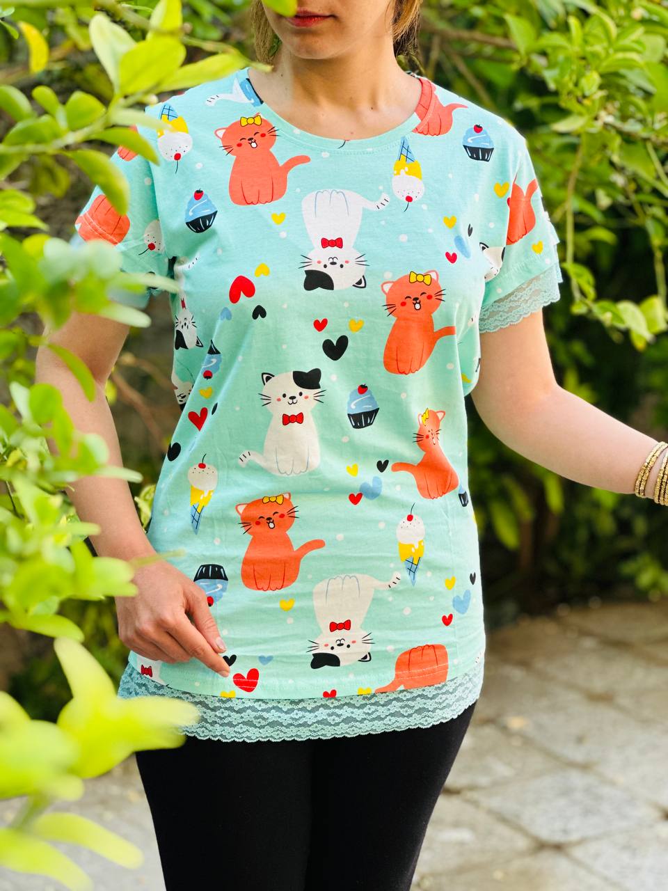 تیشرت راحتی زنانه H&M ORIGINAL COTTON  کد 65